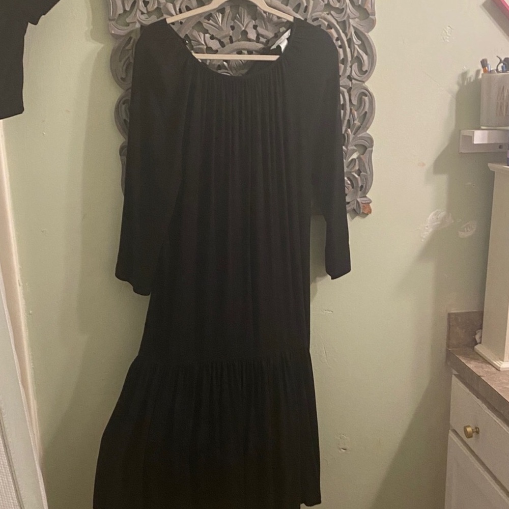 H&M Black Long Sleeve Dress